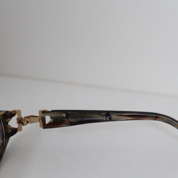 Gucci GG3009 SVF Brown Tortoise Rectangular Glasses Frames 48-17-130mm - Picture 5 of 12